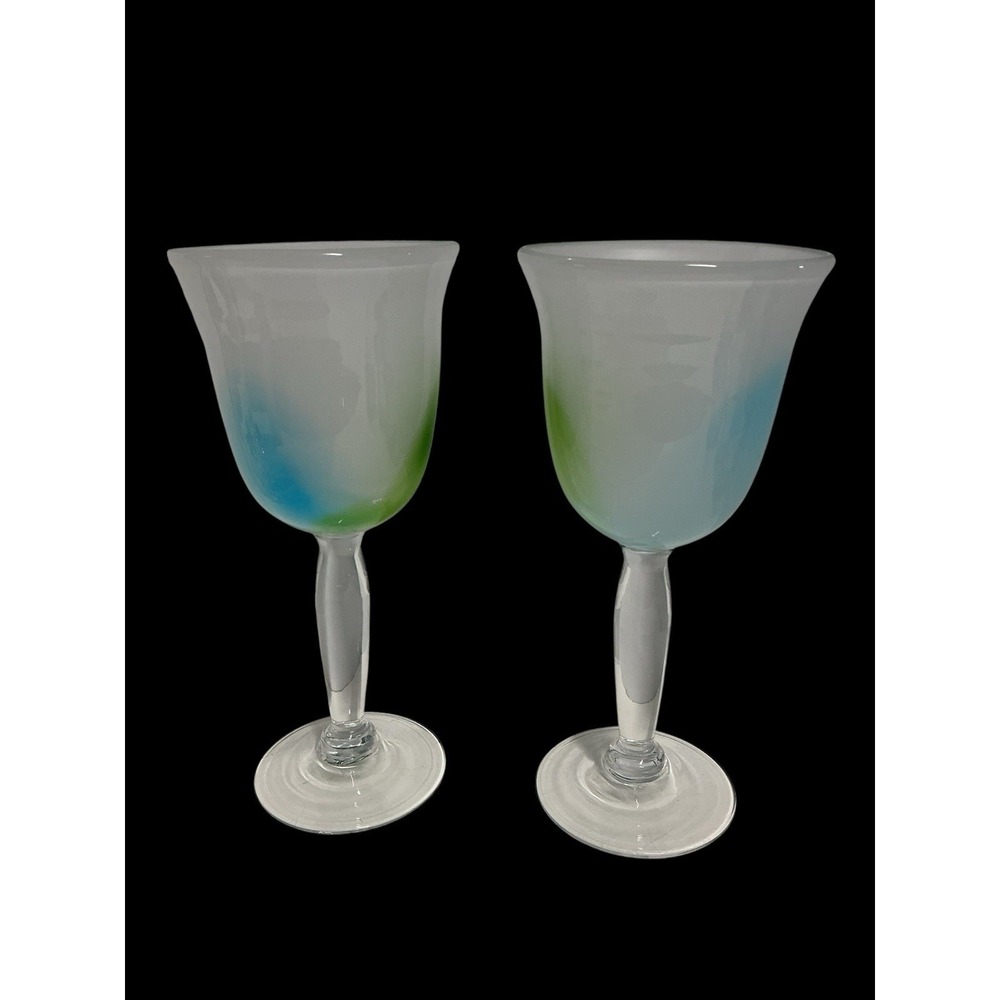 MCM  Ombre' Wine Glass Set Of‎ Two